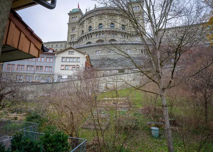 Flat - Balcony & Bundeshaus View 伯尔尼